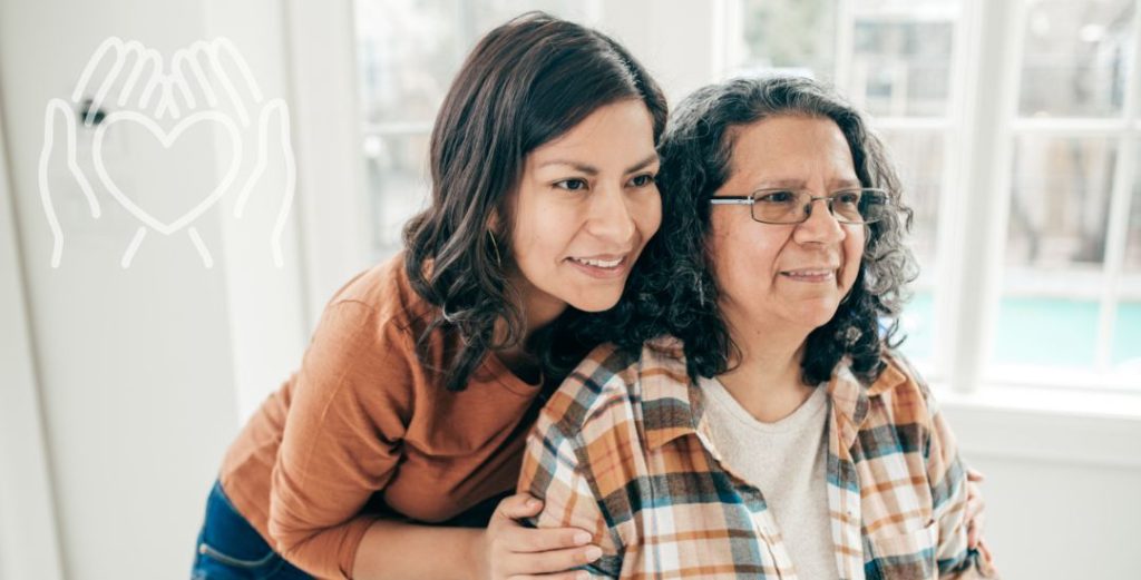 Daughter Caring for Aging Mother